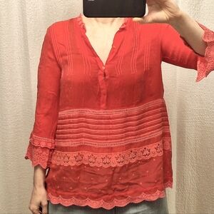 JOHNNY WAS | Hot Pink Top